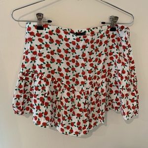 Zara Rose Print Skort